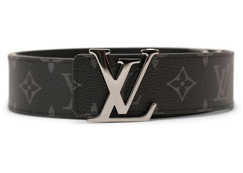 louis vuitton initiales belt monogram eclipse black gray|lv initiales black belt.